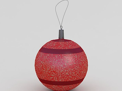圣诞节彩球模型3d模型