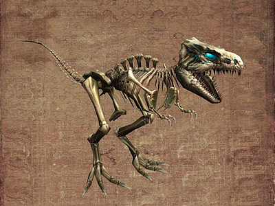 霸王龙恐龙骨架模型3d模型