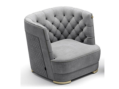 现代沙发凳模型3d模型