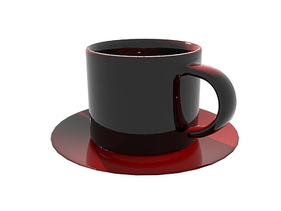 咖啡杯模型3d模型