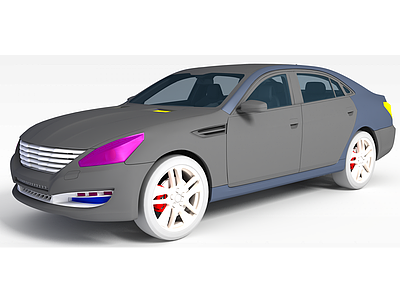 3d汽车结构全模模型
