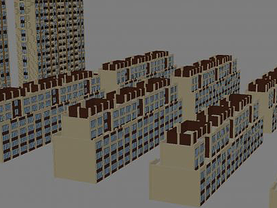 小区建筑3d模型