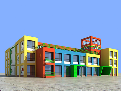 幼儿园3d模型