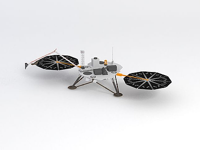 美国凤凰号火星探测器3d模型