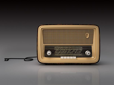 3d复古收音机模型