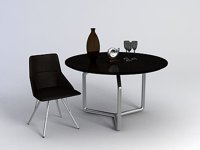 3d休息桌椅模型