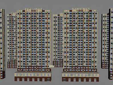 小区建筑3d模型