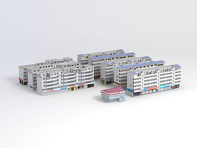 城市建筑3d模型