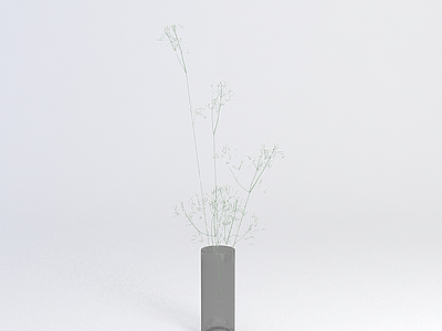 3d玻璃杯花束免费模型