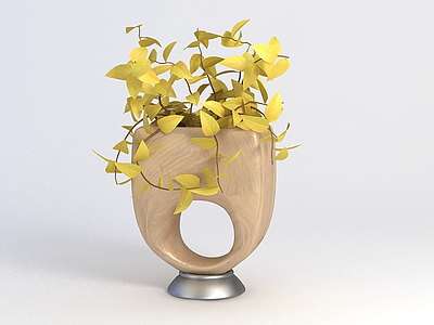 3d花瓶装饰品模型