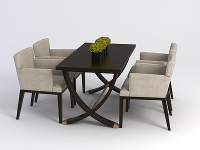 3d休闲<font class='myIsRed'>茶</font>餐厅桌椅模型