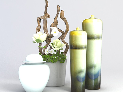 花瓶装饰品模型3d模型
