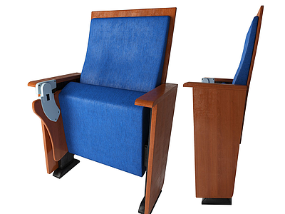 3d现代会议室折叠椅模型
