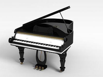 3d钢琴模型