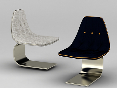 现代单椅模型