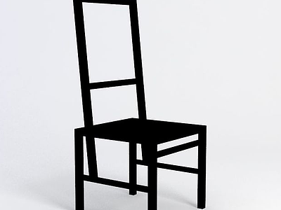 3d木椅模型