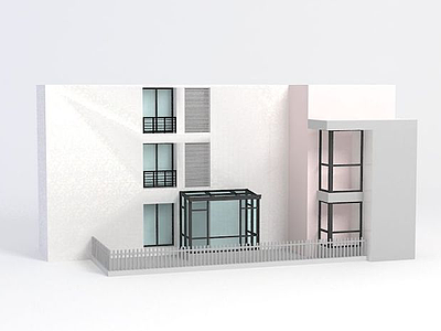 阳光房窗户3d模型