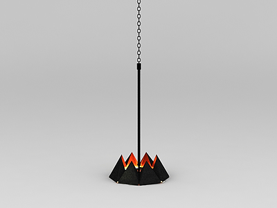 火山吊灯模型