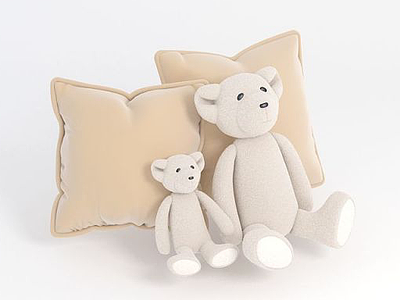 熊抱枕模型3d模型
