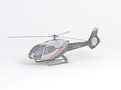 3d直升飞机模型