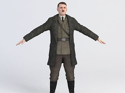希特勒模型3d模型