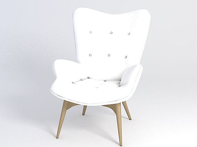3d现代简约单人沙发模型