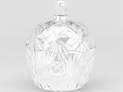 高档玻璃香水瓶模型3d模型