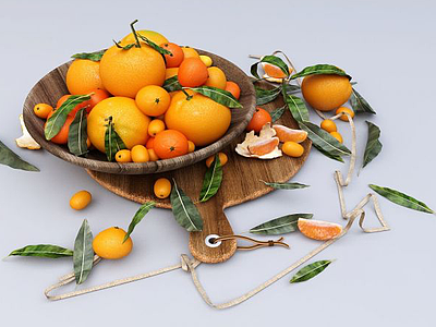 3d橘子模型