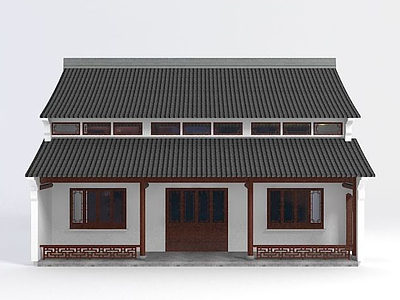 古建房子模型3d模型