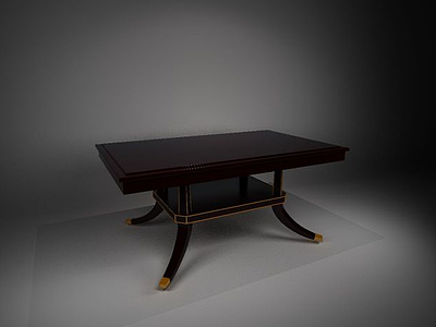 美式餐桌模型3d模型