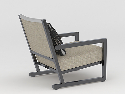 中式座椅模型