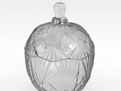 精美玻璃酒瓶模型3d模型