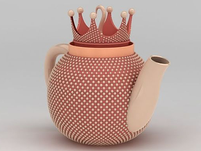 皇冠茶壶模型3d模型