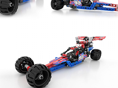 LEOGO-乐高汽车现代积木3d模型