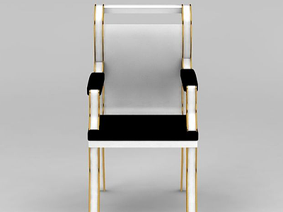 3d金属椅子模型