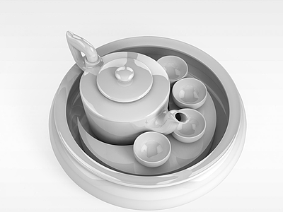 精品茶具模型3d模型