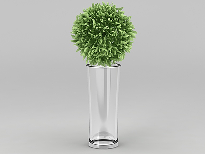 玻璃杯花模型