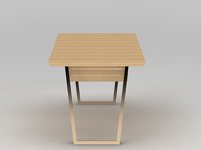 原木桌子模型