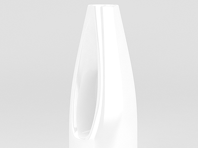3d白色陶瓷瓶免费模型