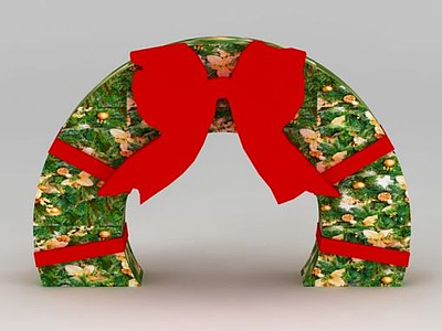 蝴蝶造型圣诞拱门模型3d模型