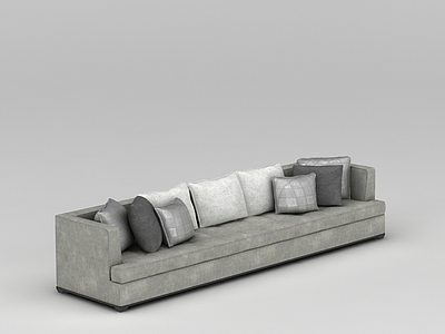 大户型客厅沙发模型3d模型