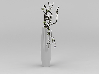 中式风格装饰花瓶模型3d模型