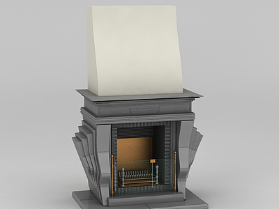 电壁炉模型3d模型
