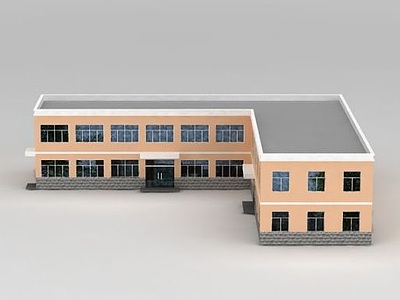 部队办公楼3d模型