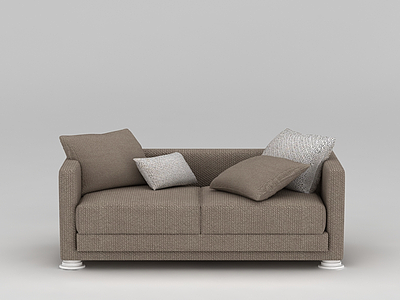 小户型双人沙发模型3d模型