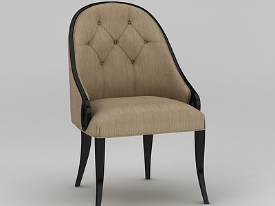 美式餐椅模型3d模型