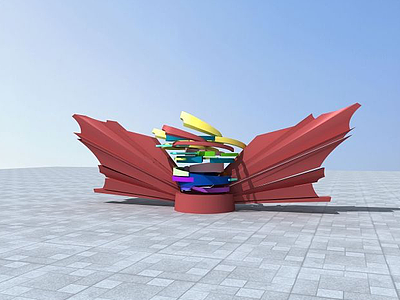 广场雕塑模型3d模型