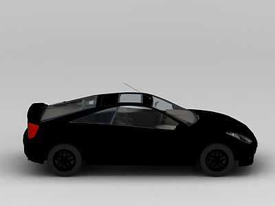 黑色跑车模型3d模型