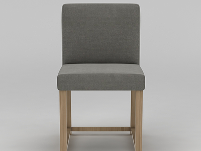 3d简约家用餐椅免费模型