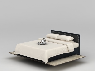 3d现代简约床免费模型